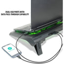 Enhance GX-C1 Laptop Cooling Stand (Green LED)