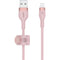 Belkin BoostCharge Pro Flex Lightning to USB-A Cable (6.6', Pink)