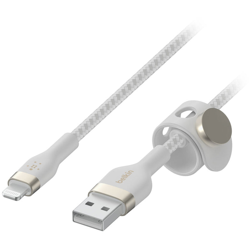 Belkin BoostCharge Pro Flex Lightning to USB-A Cable (9.8', White)