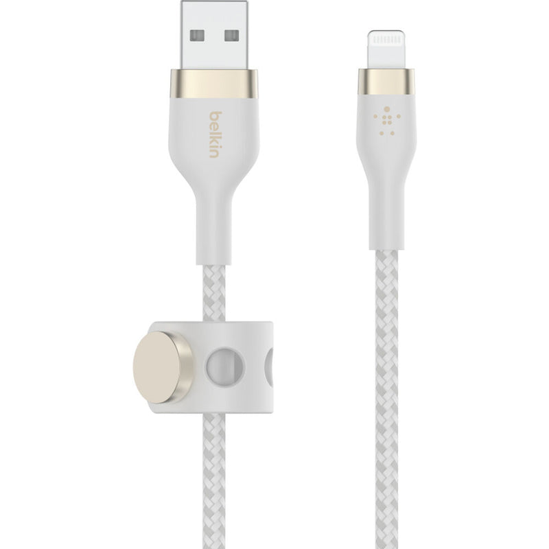 Belkin BoostCharge Pro Flex Lightning to USB-A Cable (9.8', White)