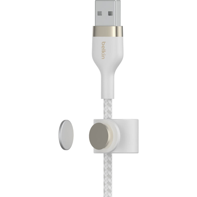 Belkin BoostCharge Pro Flex Lightning to USB-A Cable (9.8', White)