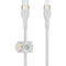 Belkin BOOST CHARGE PRO Flex USB-C to Lightning Male Cable (6.6', White)