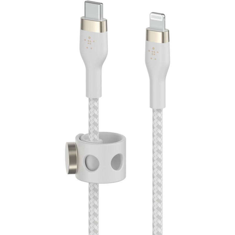 Belkin BOOST CHARGE PRO Flex USB-C to Lightning Male Cable (6.6', White)