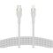 Belkin BOOST CHARGE PRO Flex USB-C to Lightning Male Cable (6.6', White)