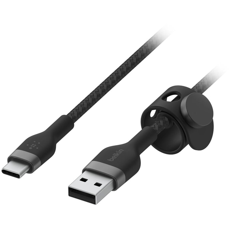 Belkin BoostCharge Pro Flex Braided Silicone USB-A to USB-C Cable (3.3', Black)