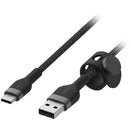 Belkin BoostCharge Pro Flex Braided Silicone USB-A to USB-C Cable (6.6', Black)