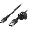 Belkin BoostCharge Pro Flex Braided Silicone USB-A to USB-C Cable (6.6', Black)