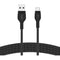 Belkin BoostCharge Pro Flex Braided Silicone USB-A to USB-C Cable (3.3', Black)