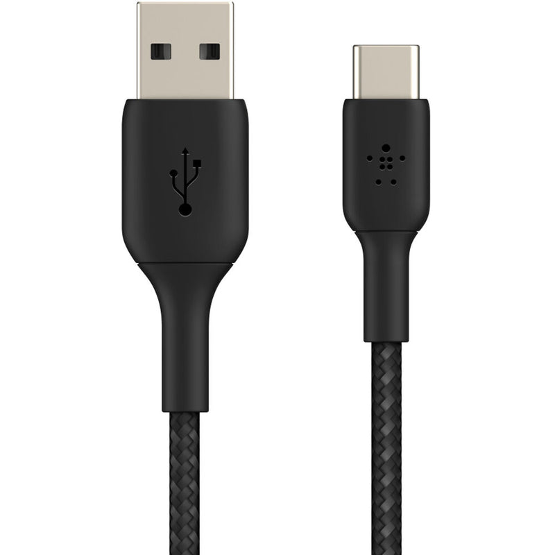 Belkin BoostCharge Braided USB-C to USB-A Cable (3.3', Black)