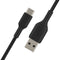 Belkin BoostCharge Braided USB-C to USB-A Cable (3.3', Black)