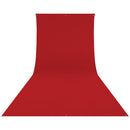 Westcott Wrinkle-Resistant Backdrop (Scarlet Red, 9 x 20')