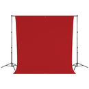 Westcott Wrinkle-Resistant Backdrop (Scarlet Red, 9 x 10')