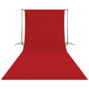 Westcott Wrinkle-Resistant Backdrop (Scarlet Red, 9 x 20')