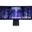 Samsung Odyssey OLED G8 34" 1440p HDR 175 Hz Curved Ultrawide Gaming Monitor (Silver)