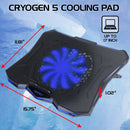 Enhance Cryogen 5 Laptop Cooling Stand (Blue LED)