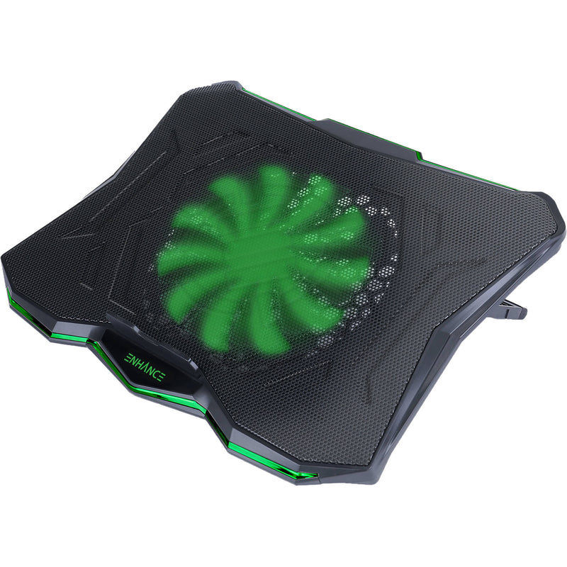 Enhance Cryogen 5 Laptop Cooling Stand (Green LED)