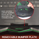 Enhance Cryogen 5 Laptop Cooling Stand (Green LED)