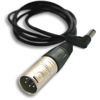 Hawk-Woods 4-Pin XLR Male to 2.5mm Right-Angled DC Jack Cable (22.6")