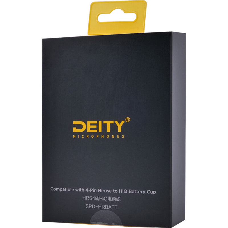 Deity Microphones SPD-HRBATT 4-Pin Hirose to Hi-Q Battery Cup Smart DC/Data Power Cable