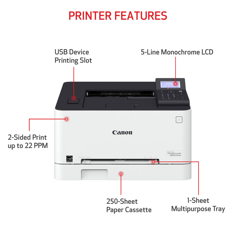 Canon imageCLASS LBP632Cdw Wireless Color Laser Printer