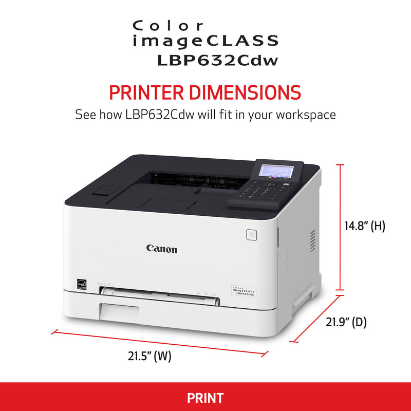 Canon imageCLASS LBP632Cdw Wireless Color Laser Printer