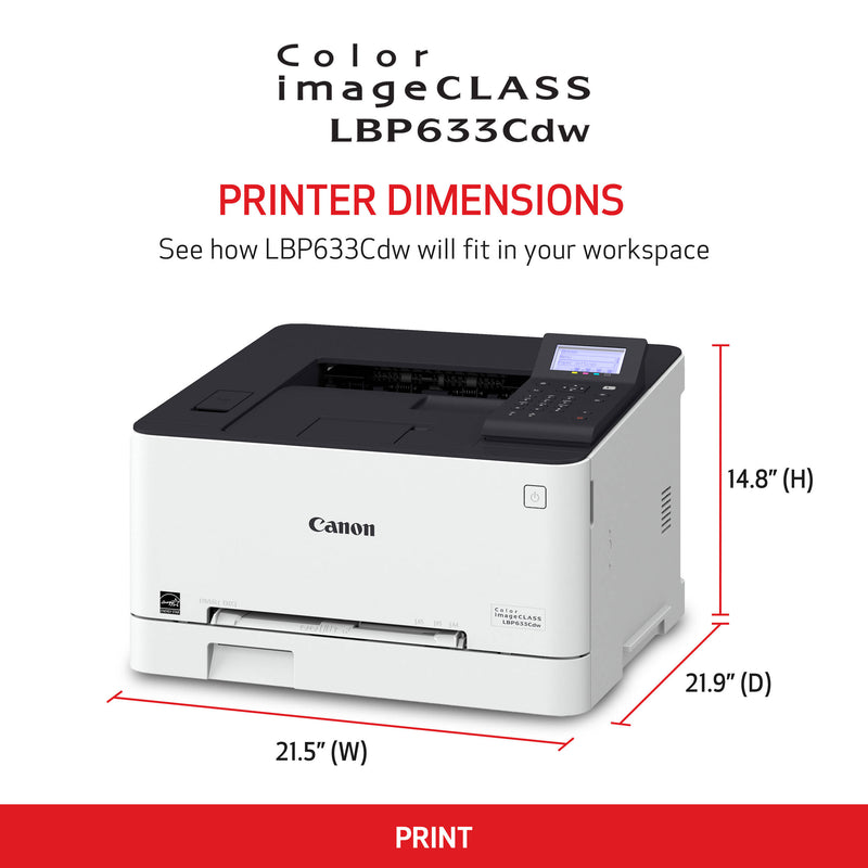 Canon imageCLASS LBP633Cdw Wireless Color Laser Printer