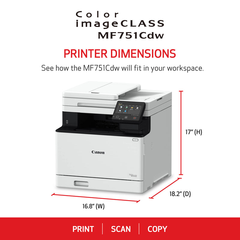 Canon imageCLASS MF751Cdw Multifunction Wireless Color Laser Printer