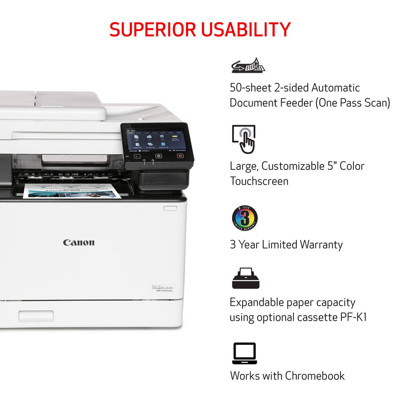 Canon imageCLASS MF753Cdw Multifunction Wireless Color Laser Printer