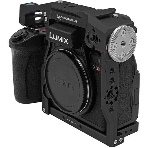 Kondor Blue Camera Cage for Panasonic Lumix S5II/X (Raven Black)