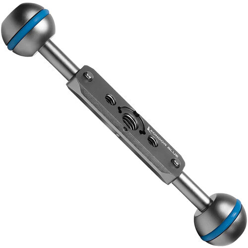 Kondor Blue Cine Magic Arm Extension Bar with Double Ball Head (6", Space Gray)