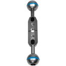 Kondor Blue Cine Magic Arm Extension Bar with Double Ball Head (6", Space Gray)