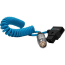 Kondor Blue Coiled D-Tap to ARRI ALEXA Mini Power Cable (16-32")