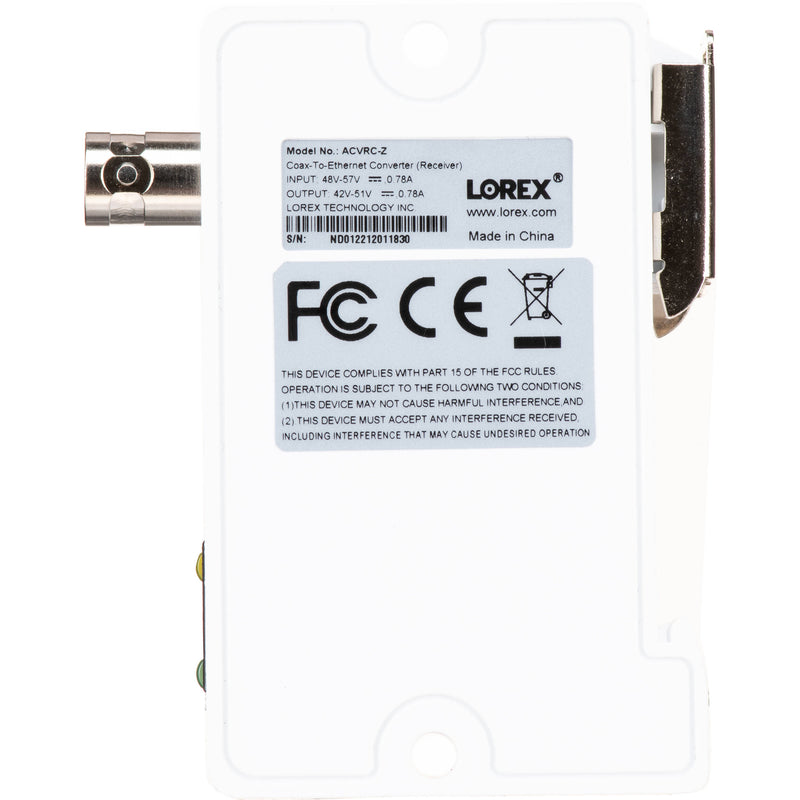 Lorex ACVRC Coaxial to Ethernet Converter (Receiver)