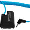 Kondor Blue Coiled DC 1.35/3.5mm to Canon LP-E6 Dummy Battery Cable (16-36")