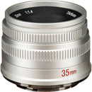 7artisans Photoelectric 35mm f/1.4 Lens for Canon EF-M (Silver)