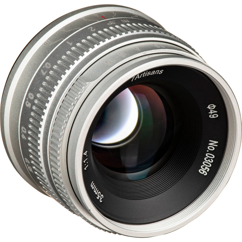 7artisans Photoelectric 35mm f/1.4 Lens for Canon EF-M (Silver)