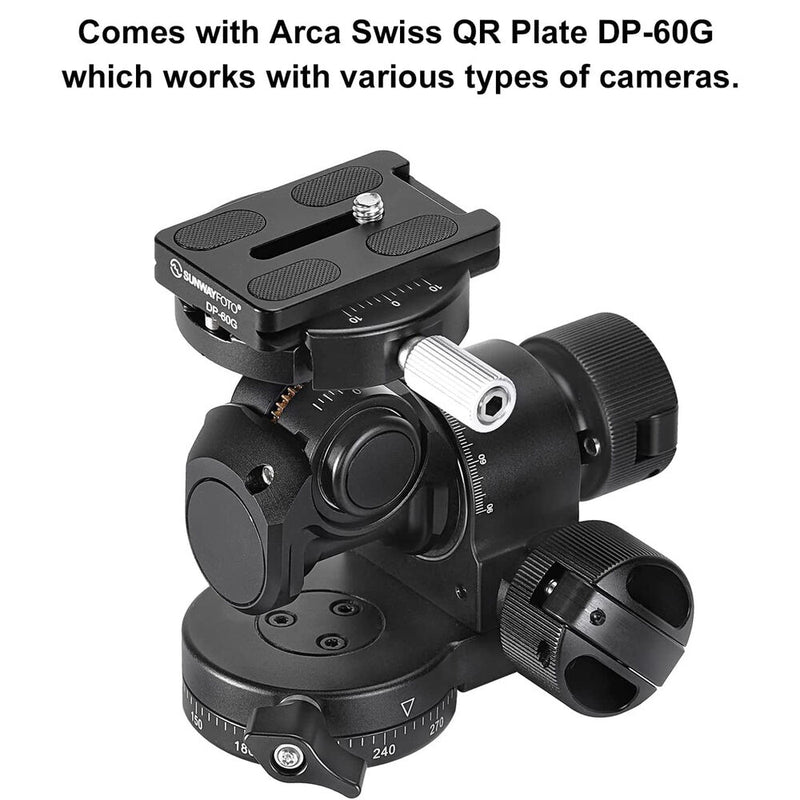 Sunwayfoto GH-PROIIS Geared Tripod Head