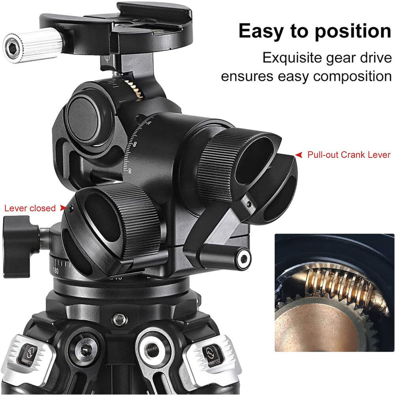 Sunwayfoto GH-PROIIS Geared Tripod Head