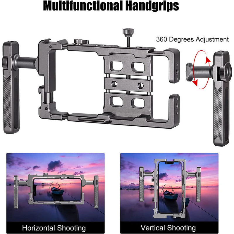 Sunwayfoto Universal Smartphone Cage with Dual Handles