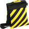 Impact Filled Saddle Sandbag (25 lb, Caution Striped)