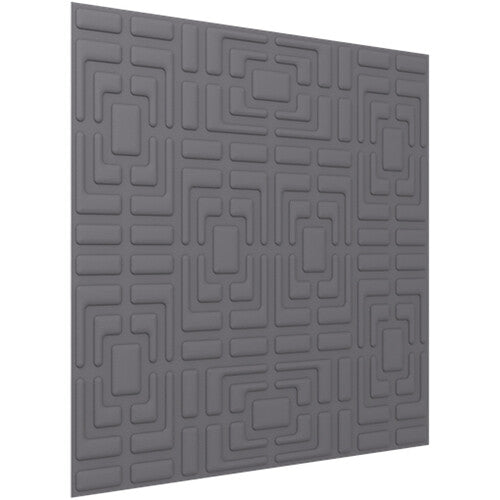 Vicoustic VicWallpaper VMT Acoustic Wallpaper Symmetric (Gray, 23.43 x 23.43 x 0.39", 8-Pack)