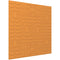 Vicoustic VicWallpaper VMT Acoustic Wallpaper Symmetric (Pumpkin Orange, 23.43 x 23.43 x 0.39", 8-Pack)