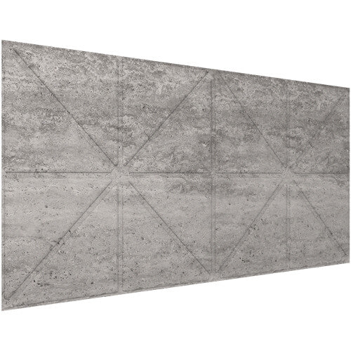 Vicoustic VicWallpaper VMT Triangles (Concrete 3, 46.85 x 23.43 x 0.39", 8-Pack)