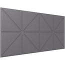 Vicoustic VicWallpaper VMT Triangles (Gray, 46.85 x 23.43 x 0.39", 8-Pack)