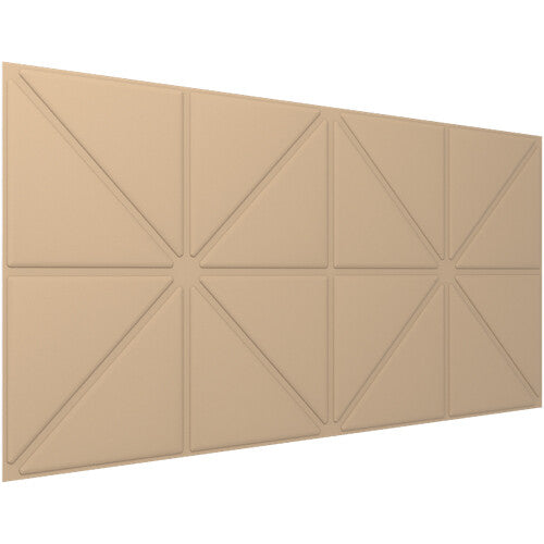 Vicoustic VicWallpaper VMT Acoustic Wallpaper Triangles (Beige, 46.85 x 23.43 x 0.39", 8-Pack)