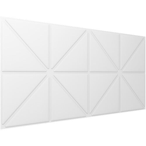 Vicoustic VicWallpaper VMT Acoustic Wallpaper Triangle 60 (Natural White, 46.85 x 23.43 x 0.39", 8-Pack)