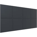 Vicoustic VicWallpaper VMT Square 30 (Black, 46.85 x 23.43 x 0.39", 8-Pack)