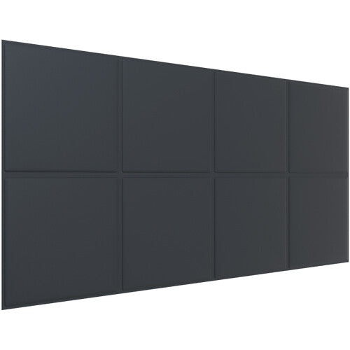 Vicoustic VicWallpaper VMT Square 30 (Black, 46.85 x 23.43 x 0.39", 8-Pack)