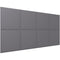 Vicoustic VicWallpaper VMT Square 30 (Gray, 46.85 x 23.43 x 0.39", 8-Pack)