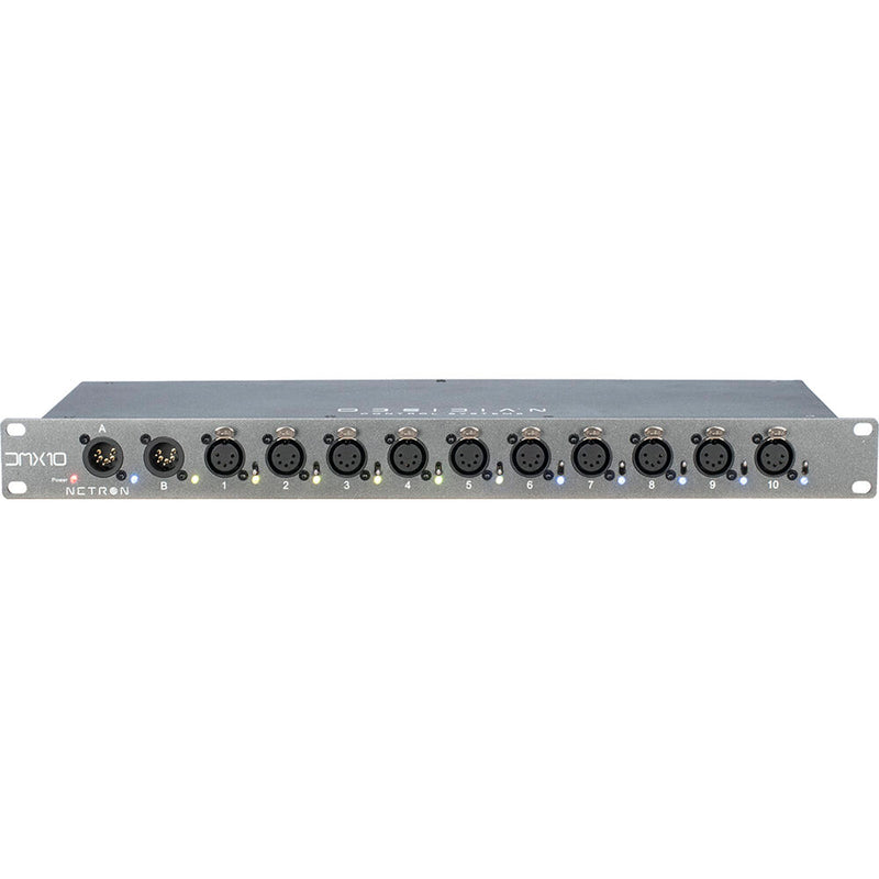 Obsidian Netron DMX10-5 Rackmount 10-Port DMX Splitter (5-Pin)